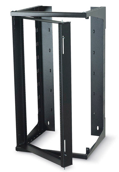 WALLMOUNT RACK - 25U, 12-24 , TAPPED RAILS HOLES, 75-LB. CAPACITY, GSA, TAA