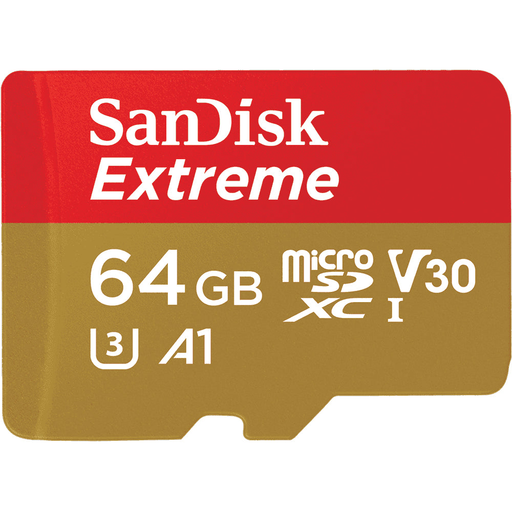 Sandisk Exrteme memory card 64 GB MicroSDXC Class 10 UHS-I