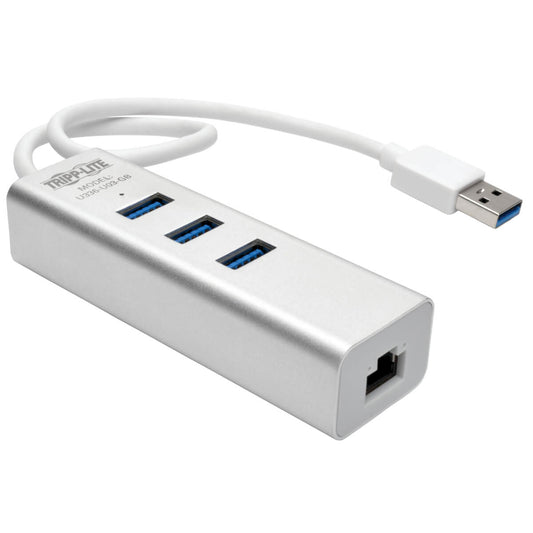 USB 3.0 SUPERSPEED GIG ETHERNET NIC ADAPTER 3-PORT USB 3.0 HUB