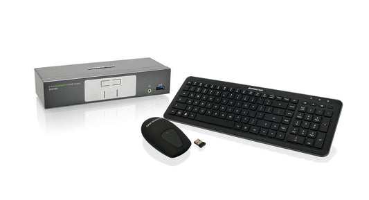 GCS1902-KM - iogear 2-PORT 4K UHD DISPLAYPORT KVMP SWITCH WITH KB/MOUSE
