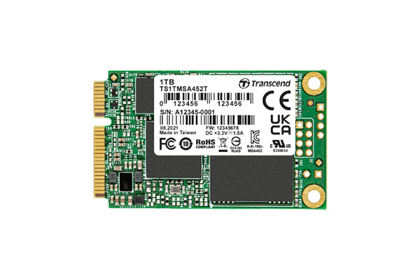 Transcend MSA452T-I mSATA 1000 GB Serial ATA III 3D NAND