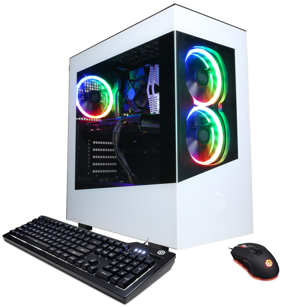 CyberpowerPC Gamer GXI1280V4 PC i5-11600KF Tower IntelÂ® Coreâ„¢ i5 16 GB DDR4-SDRAM 500 GB SSD Windows 10 Home White