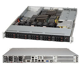 CSE-116AC2-R706WB - Supermicro CHASSIS, BLACK 1U SC116 CHASS W/ 750W AND PCIE NVME BACKPLANE, BLACK