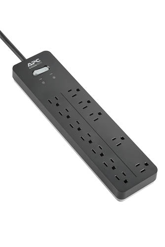 APC HOME OFFICE SURGEARREST 12 OUTLETS, 120V, 2160JOULES SURGE ENERGY RATING