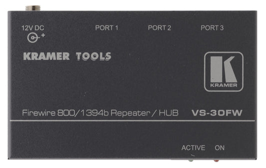 Kramer Electronics THE VS-30FW IS A HIGH-PERFORMANCE BIDIRECTIONAL FOR 9-PIN FIREWIRE 800 (IEEE 13