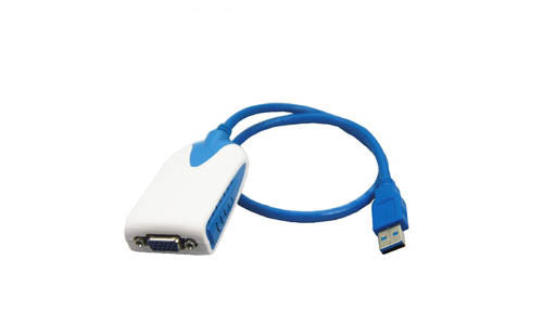 USB32VGA - AddOn Networks ADDON 20.00CM (8.00IN) USB 3.0 (A) MALE TO VGA FEMALE BLUE USB VIDEO ADAPTER