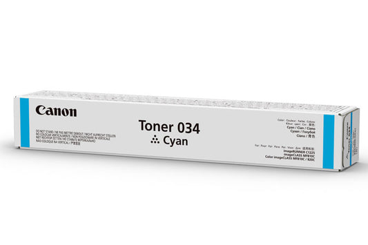 9453B001 - Canon CANON CARTRIDGE 034 CYAN TONER - FOR IMAGECLASS MF820CDN AND MF810CDN - FULL YIE