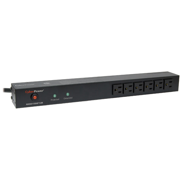 CyberPower RKBS15S6F12R surge protector Black 18 AC outlet(s) 120 V 179.9" (4.57 m)