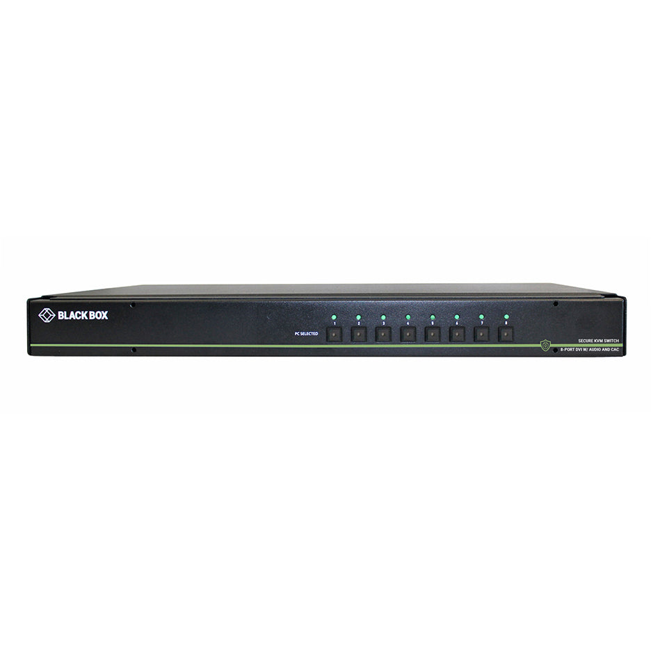 SECURE KVM SWITCH, NIAP 3.0 CERTIFIED - 8-PORT, DUAL-MONITOR, DVI-I, PS2, USB HI