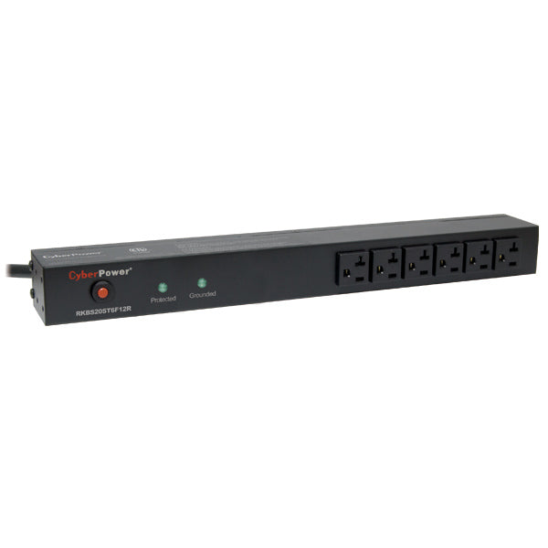 CyberPower RKBS20ST6F12R surge protector Black 18 AC outlet(s) 120 V 179.9" (4.57 m)