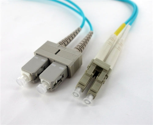 AXG94408 - Axiom LC/SC MULTIMODE DUPLEX OM4 50/125 FIBER OPTIC CABLE 10M - TAA COMPLIANT