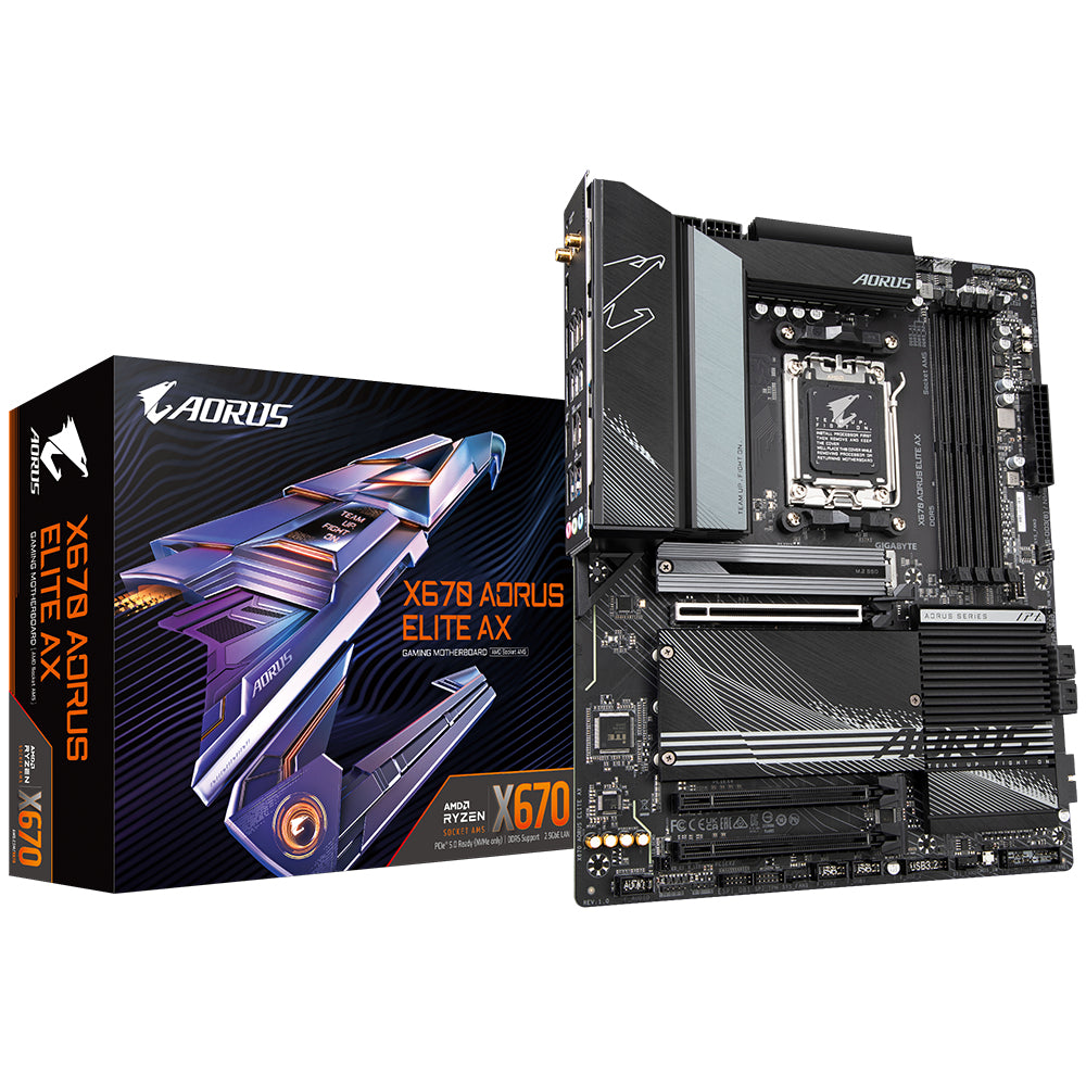 Gigabyte X670 AORUS ELITE AX motherboard AMD X670 Socket AM5 ATX