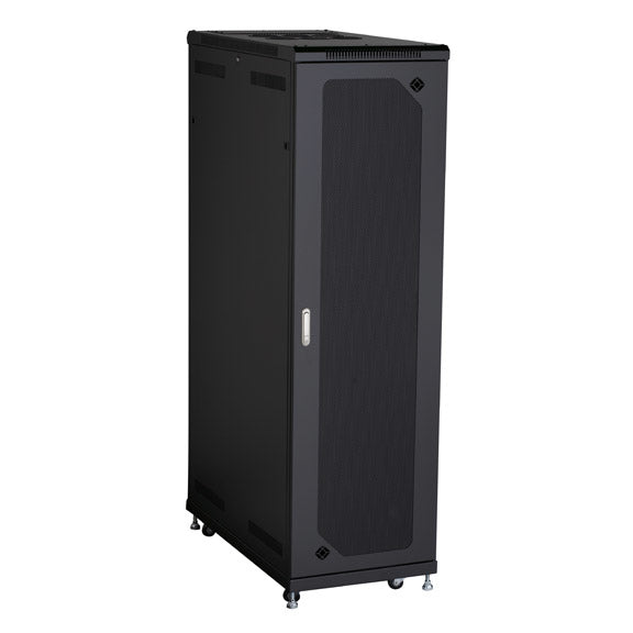 RM2640A - Black Box 42U SPLIT REAR DOOR CAB 24W X 42D, MESH FRONT MUST SHIP LT