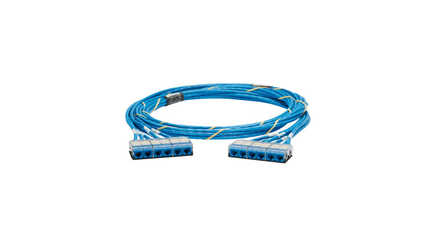 Panduit QZRBCCB0001F010 networking cable Blue 120.1" (3.05 m) Cat6a U/UTP (UTP)