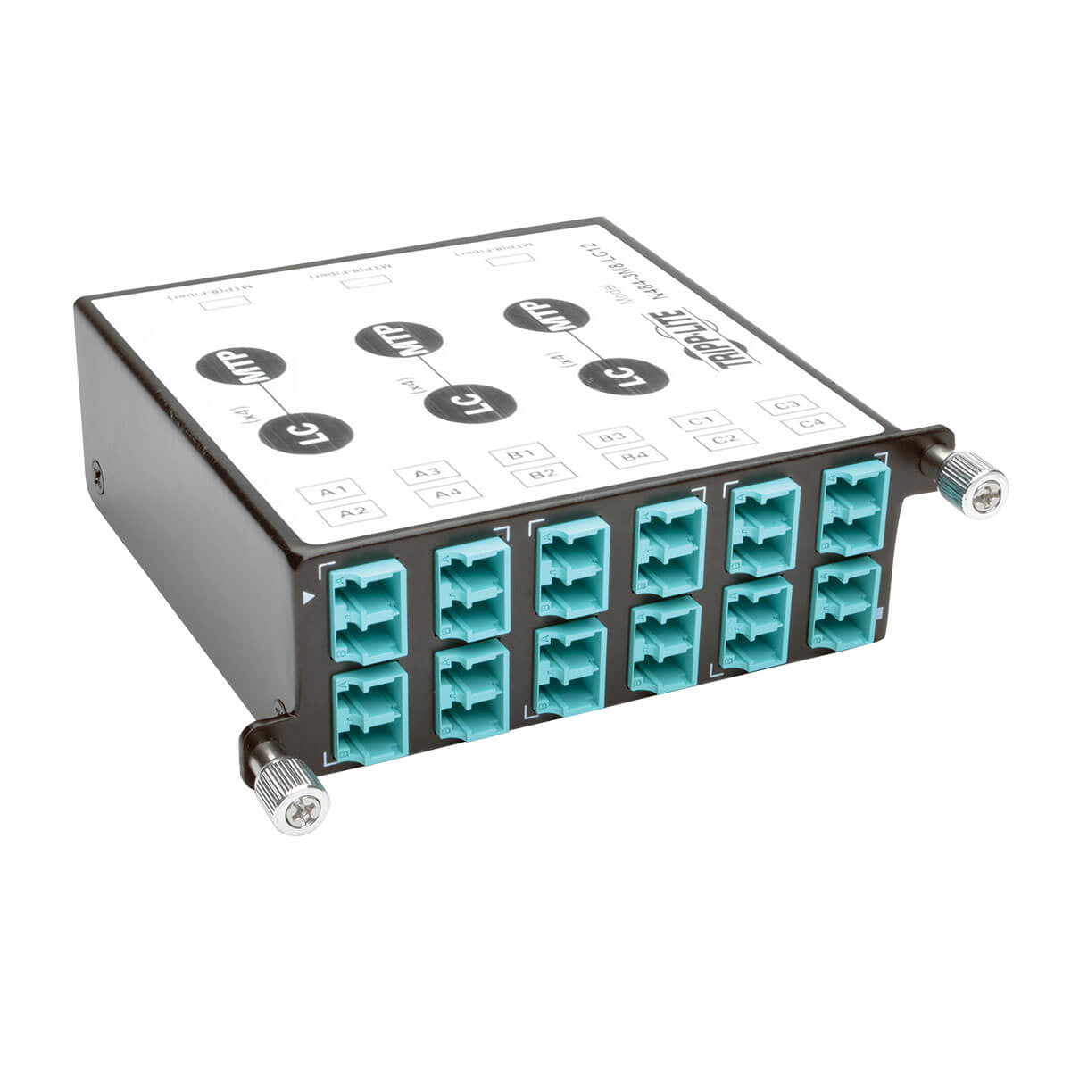 40GB-10GB BREAKOUT CASSETTE X3 8-FIBER OM4 MTP/MPO TO X12 DUP LC