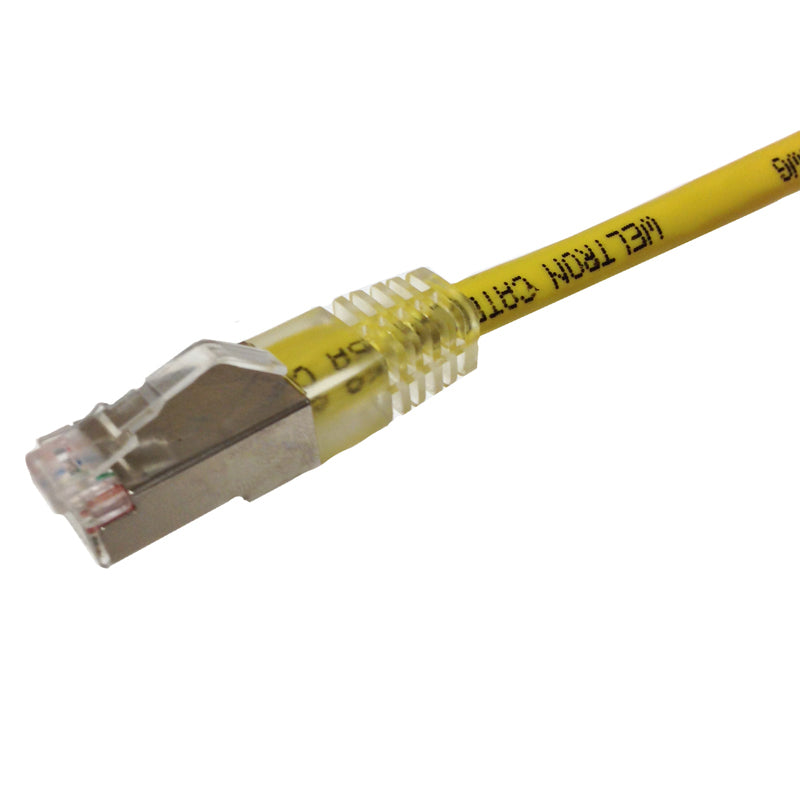 90-C6ABS-20YL - Weltron 20 CAT6A FTP BOOTED PATCH CABLE WELTRON PATCH YELLOW