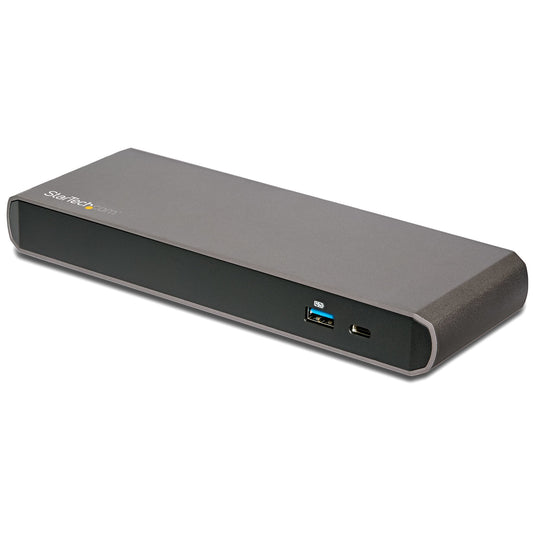 StarTech.com TB3DK2DPPD notebook dock/port replicator Wired USB 3.2 Gen 1 (3.1 Gen 1) Type-C Black, Gray