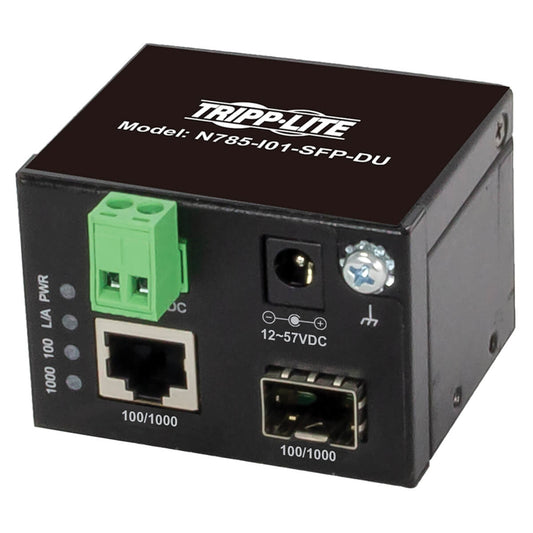 Tripp Lite N785-I01-SFP-DU network media converter 1000 Mbit/s Multi-mode, Single-mode Black