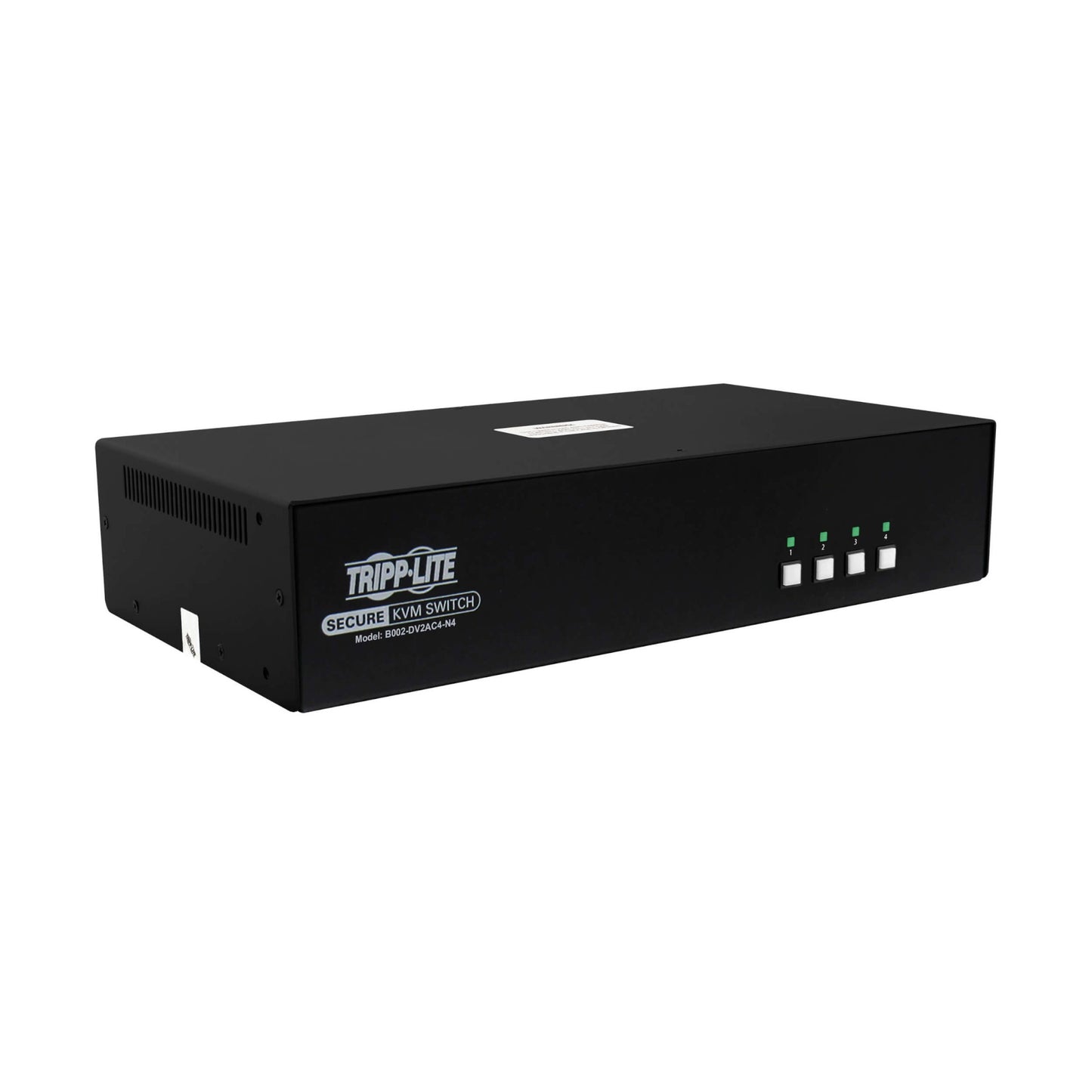 SECURE KVM SWITCH, 4-PORT, DUAL HEAD, DVI TO DVI, NIAP PP4.0, AUDIO, CAC, TAA