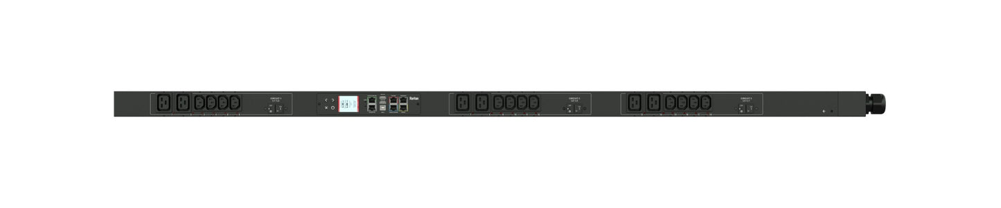 3PH 208V AC 30A 24A/PH RATED 18 OUTLET 12XC13 6XC19 PLUG NEMA L21-30P WYE BOTTOM