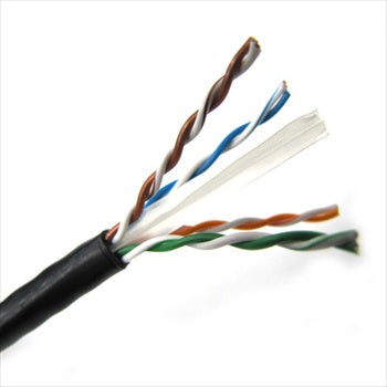 T2404L6P-BK - Weltron 1000FT BLACK PLENUM CAT6 SOLID 550MHZ