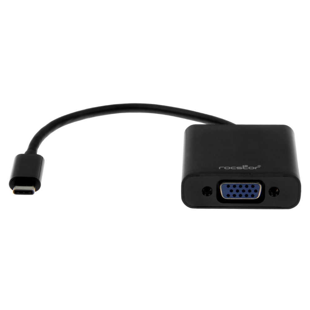 Y10C128-B1 - Rocstor USB-C TO VGA ADAPTER - USB TYPE-C TO V