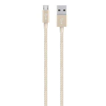 F2CU021BT04-GLD - Belkin CABLE,PREMIUM,USB,USBA/USBMICROB,4 ,GOLD