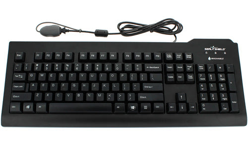 SSKSV207L - Seal Shield MEDICAL GRADE KEYBOARD - DISHWASHER SAFE QWERTY ANSI USA (BLACK)(USB)