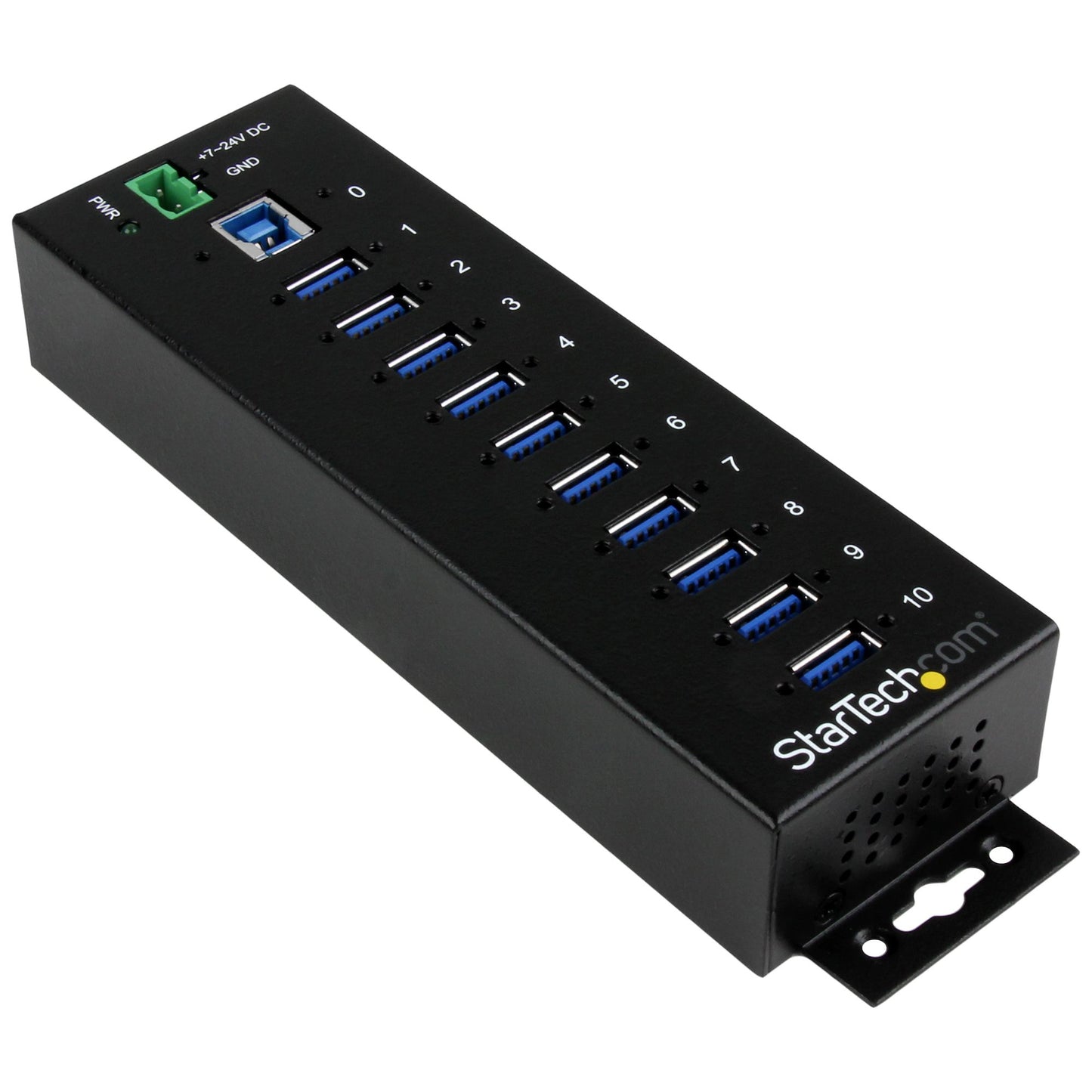 StarTech.com ST1030USBM interface hub USB 3.2 Gen 1 (3.1 Gen 1) Type-B 5000 Mbit/s Black